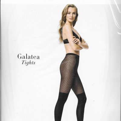 Wolford Black Galatea Tights SIZE Medium